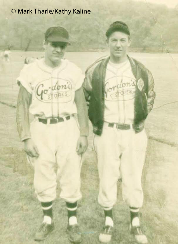 Cousins George and Al Kaline (original photograph and image owned by Mark Tharle and Kathy Kaline - used by permission)