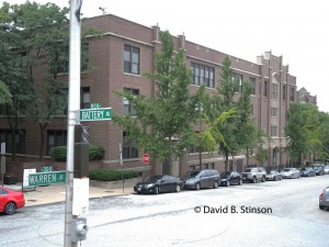 Former Southern High School Building at Intersection of Warren and Battery
