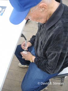 Joe Sinnott Working On Autographed Ball Featuring The Thing