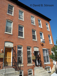 Former Boarding House at 12 West 24th Street , Baltimore, Maryland, Where John McGraw and Hughie Jennings Once Roomed