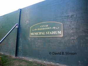 Municipal Stadium, Left/Center Field Wall Facing South Cannon Avenue, Hagerstown, Maryland