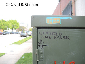 Left Field Foul Line marker, old Oriole Park, Baltimore, Maryland