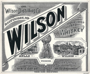 Wilson Brewery Whiskey Label